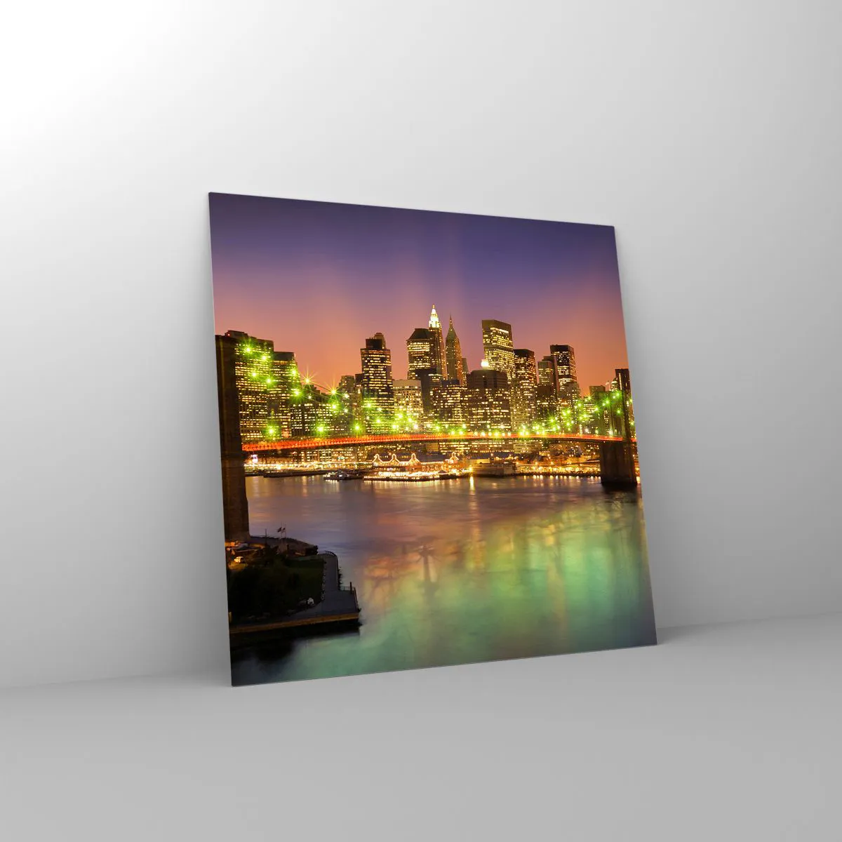 Impression sur verre - Image sur verre - Ici la lumière ne s'éteint jamais - 70x70 cm