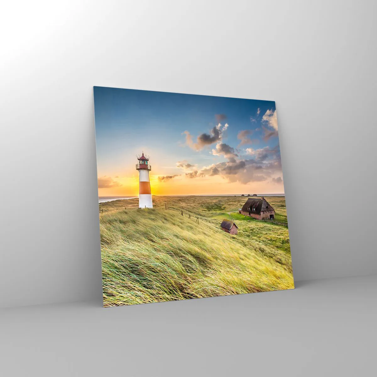 Impression sur verre - Image sur verre - Entre les vagues - 70x70 cm