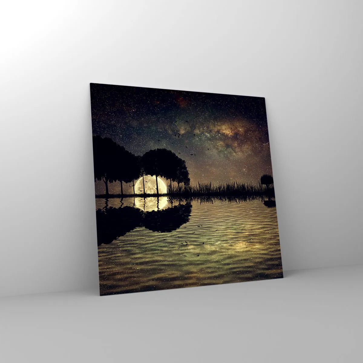 Tablou pe sticlă - O noapte la capătul lumii - 70x70 cm