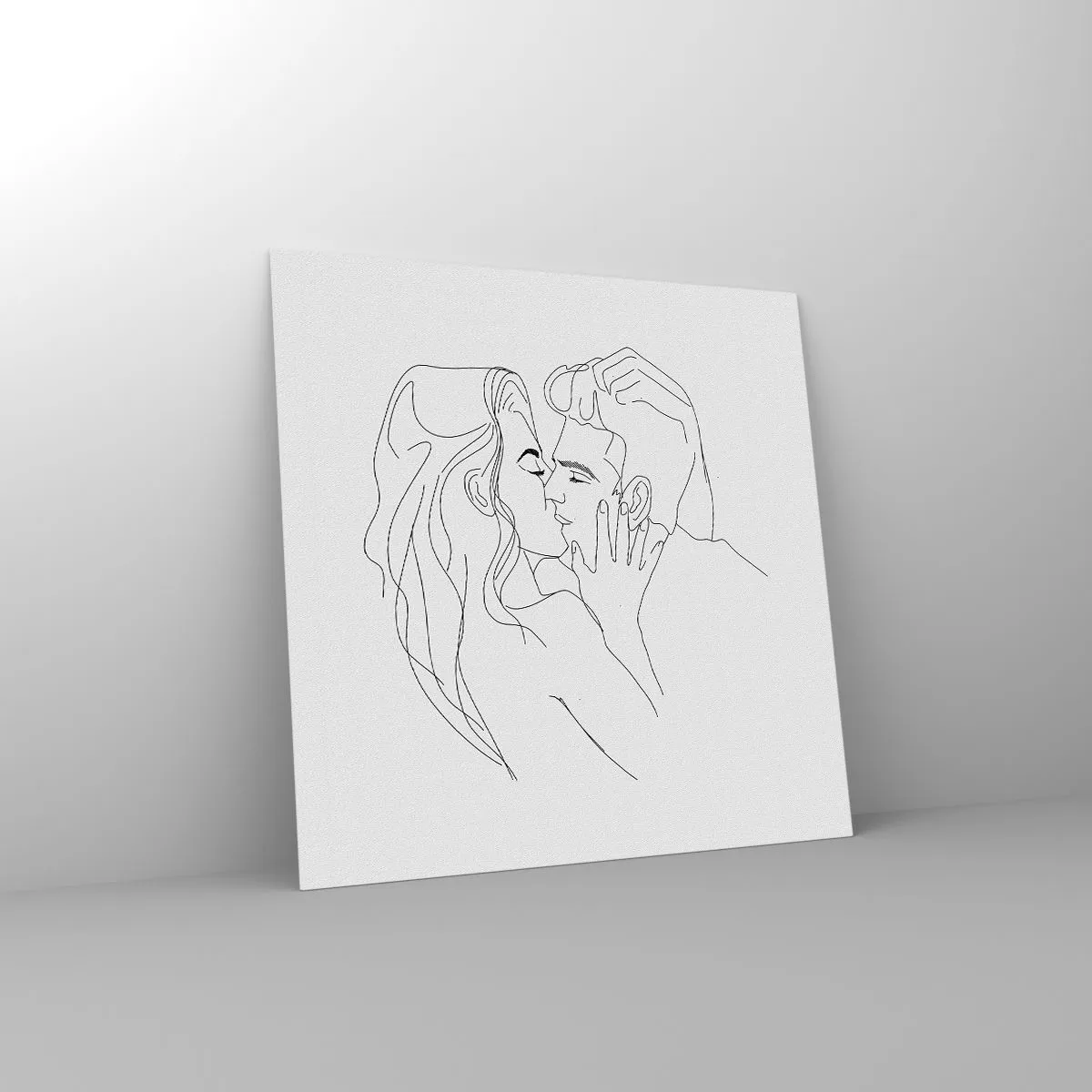 Glass picture - With the Same Line - 70x70 cm