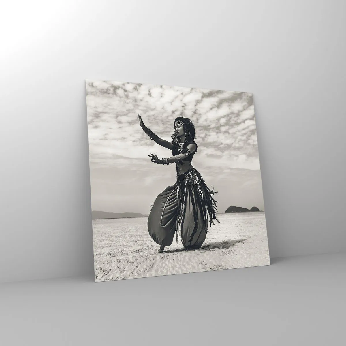 Obraz na szkle - Taniec południowych wysp - 70x70 cm