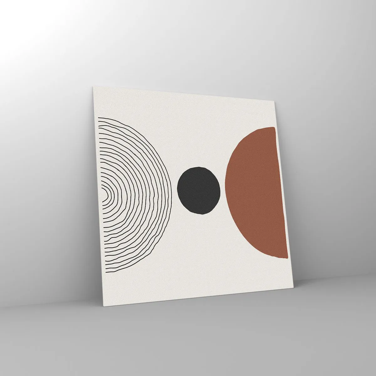 Glasbild - Bild auf glas - Das Zentrum der Aufmerksamkeit - 70x70 cm