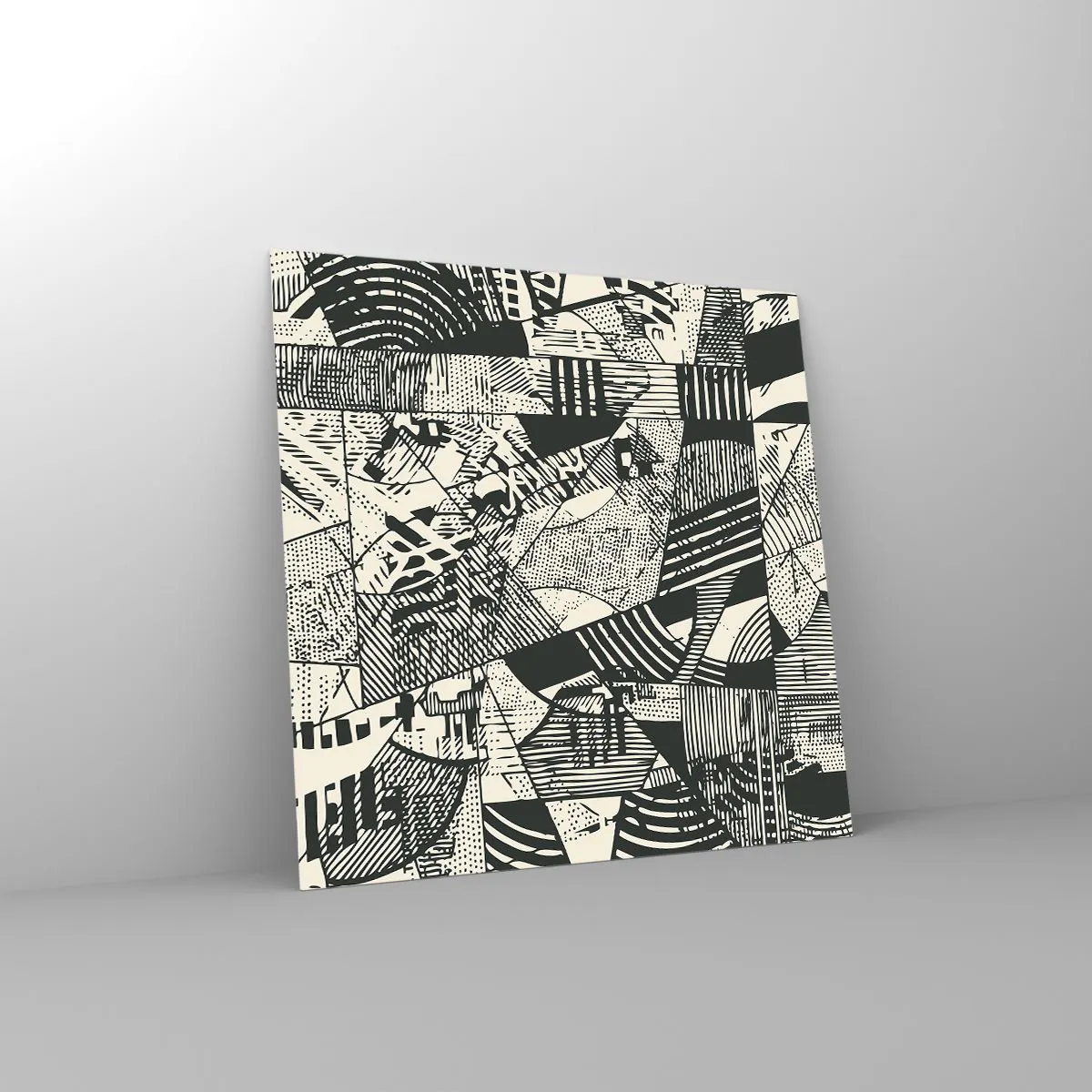 Glass picture - Dynamics of Contemporaneity - 70x70 cm