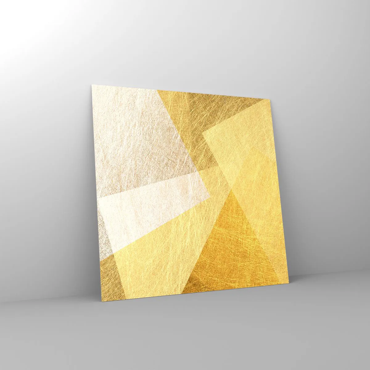 Billede på glas - Geometriens vejr - 70x70 cm