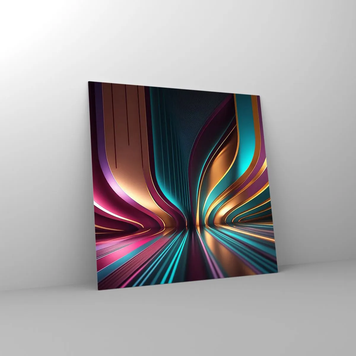 Üveg kép - A fény építészete - 70x70 cm