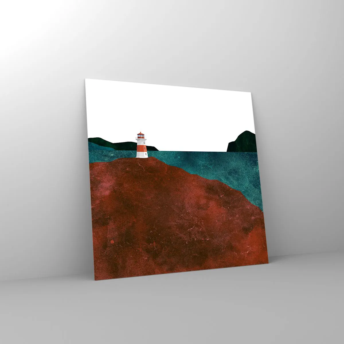 Üveg kép - A tengerre bámulva - 70x70 cm