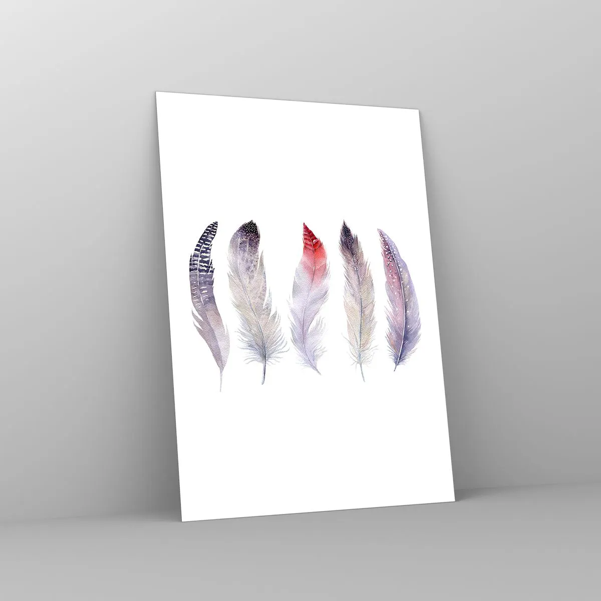 Quadro em vidro - Delicadas como uma névoa multicolorida - 50x70 cm