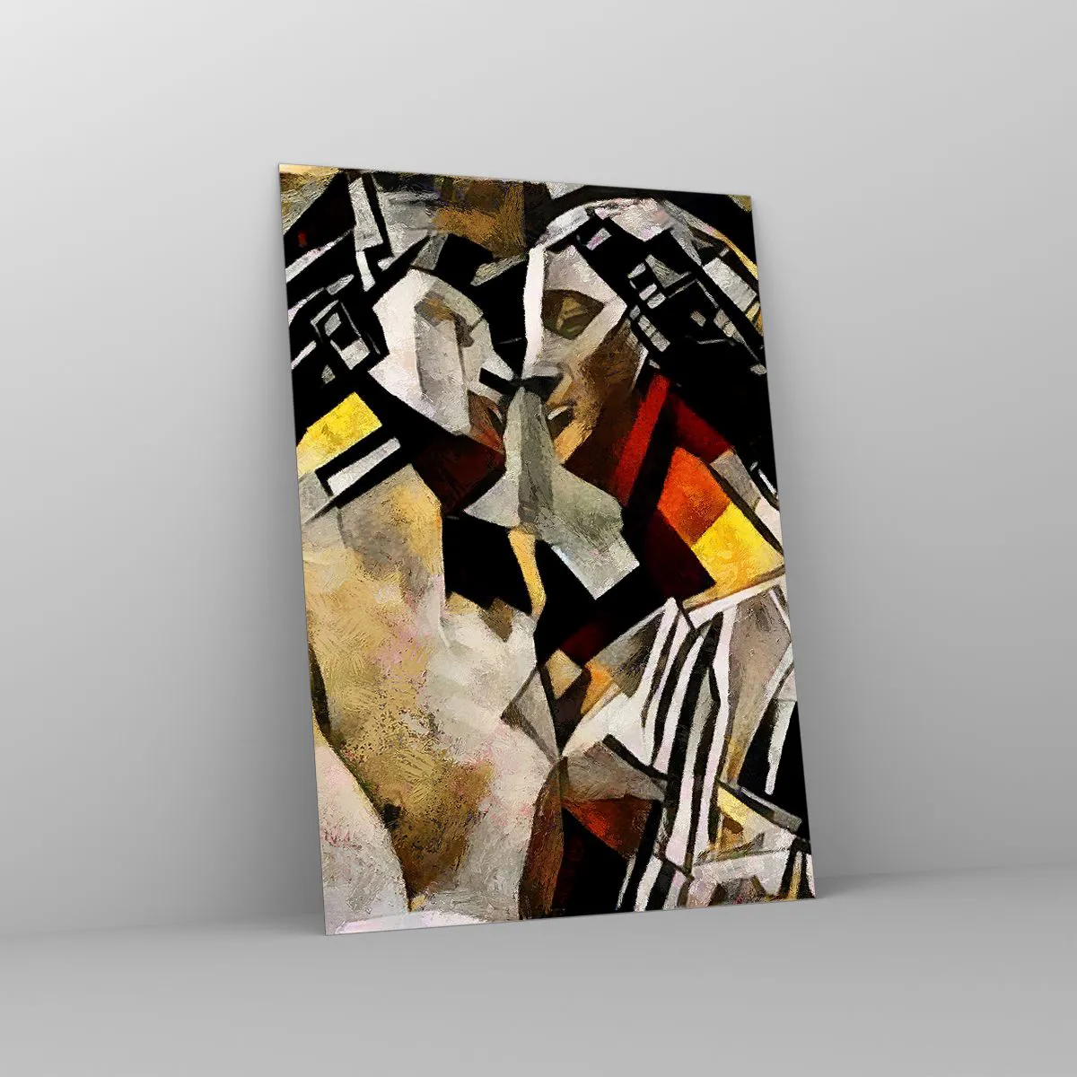 Tablou pe sticlă - Sărut statuar - 50x70 cm