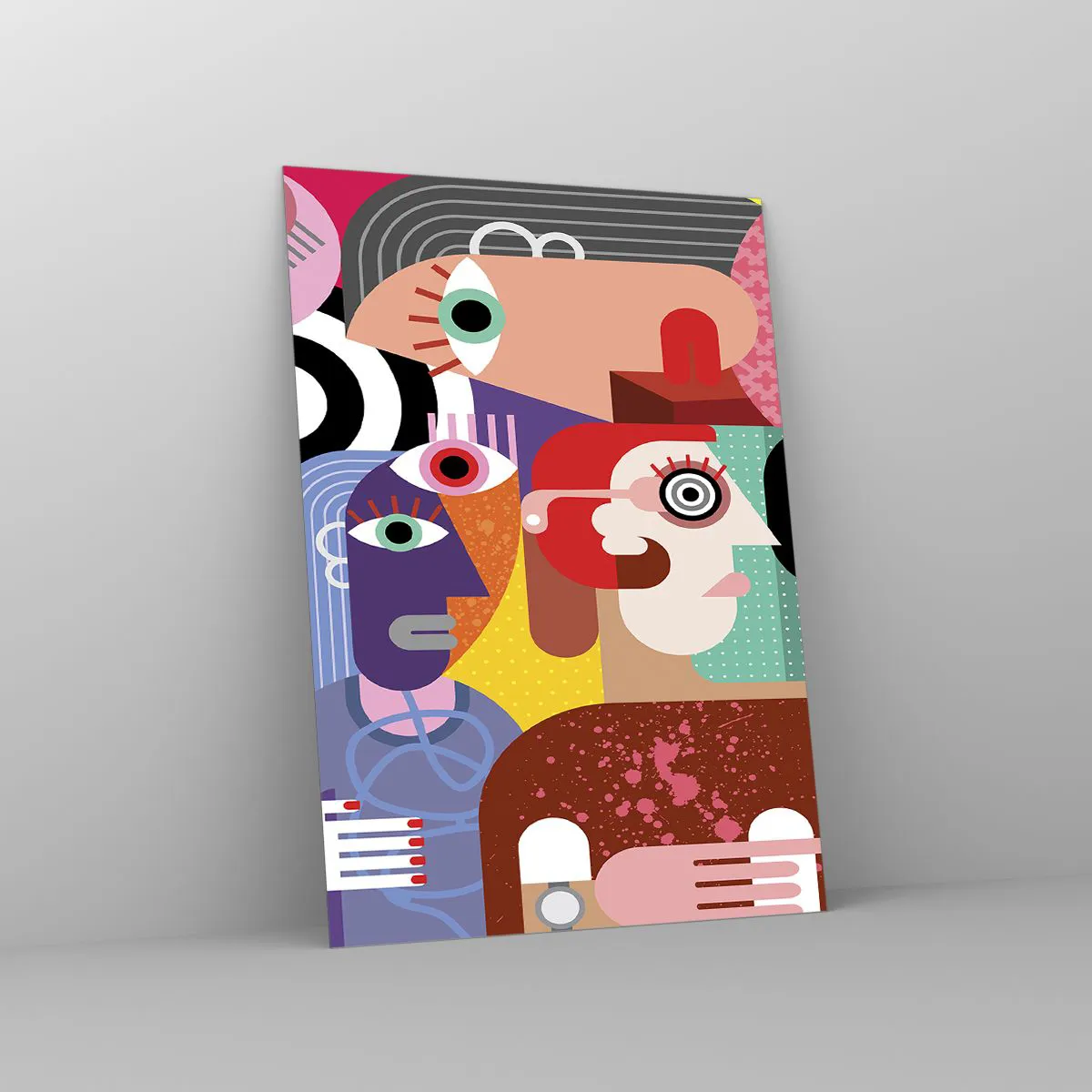 Tablou pe sticlă - Am venit de la domnul Picasso - 50x70 cm