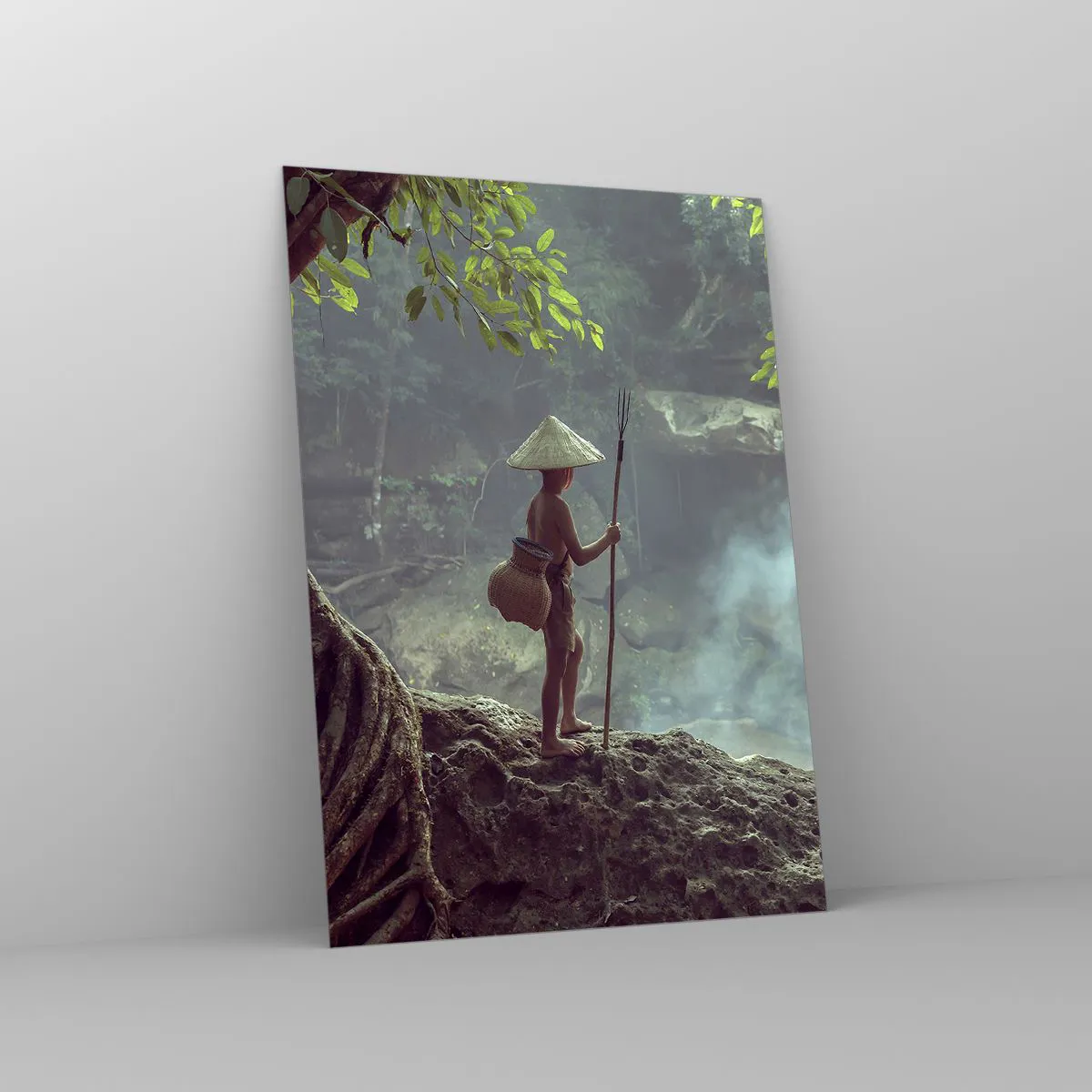 Üveg kép - Barátságban a természettel - 50x70 cm