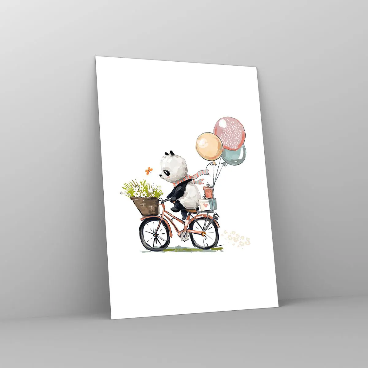 Schilderen op glas - Vrolijke dag - 50x70 cm