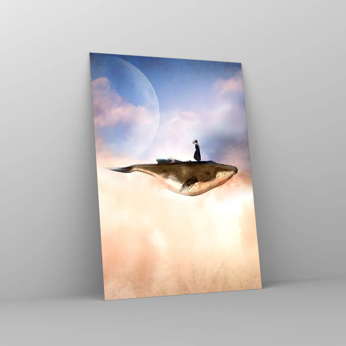 Quadro em vidro - Uma viagem surreal - 50x70 cm