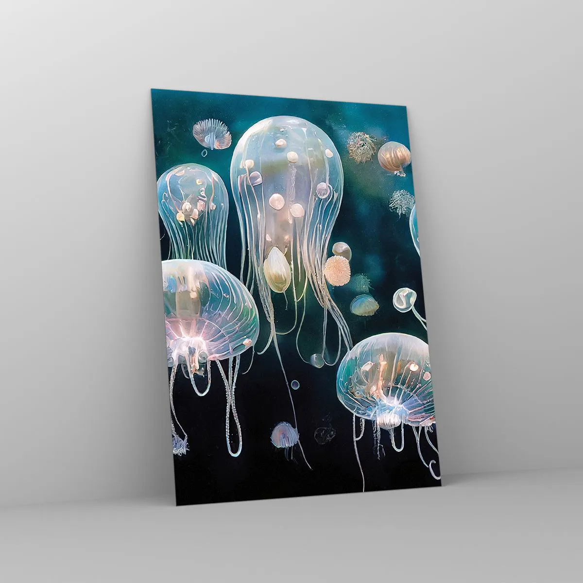 Obraz na skle - Podvodní ples - 50x70 cm