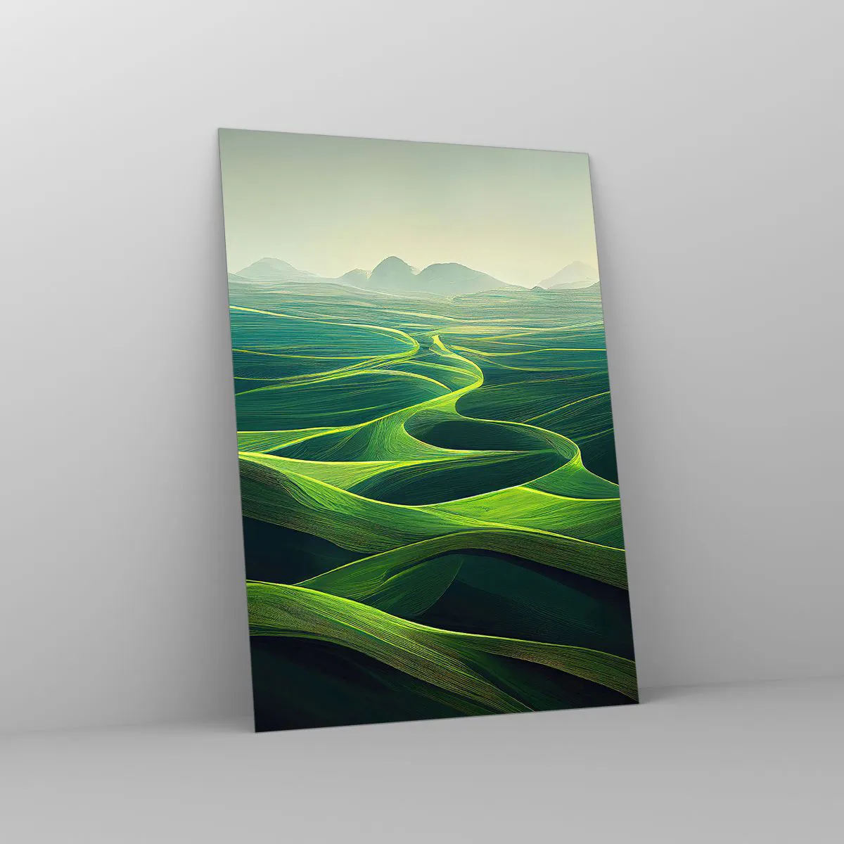 Üveg kép - Zöld völgyekben - 50x70 cm