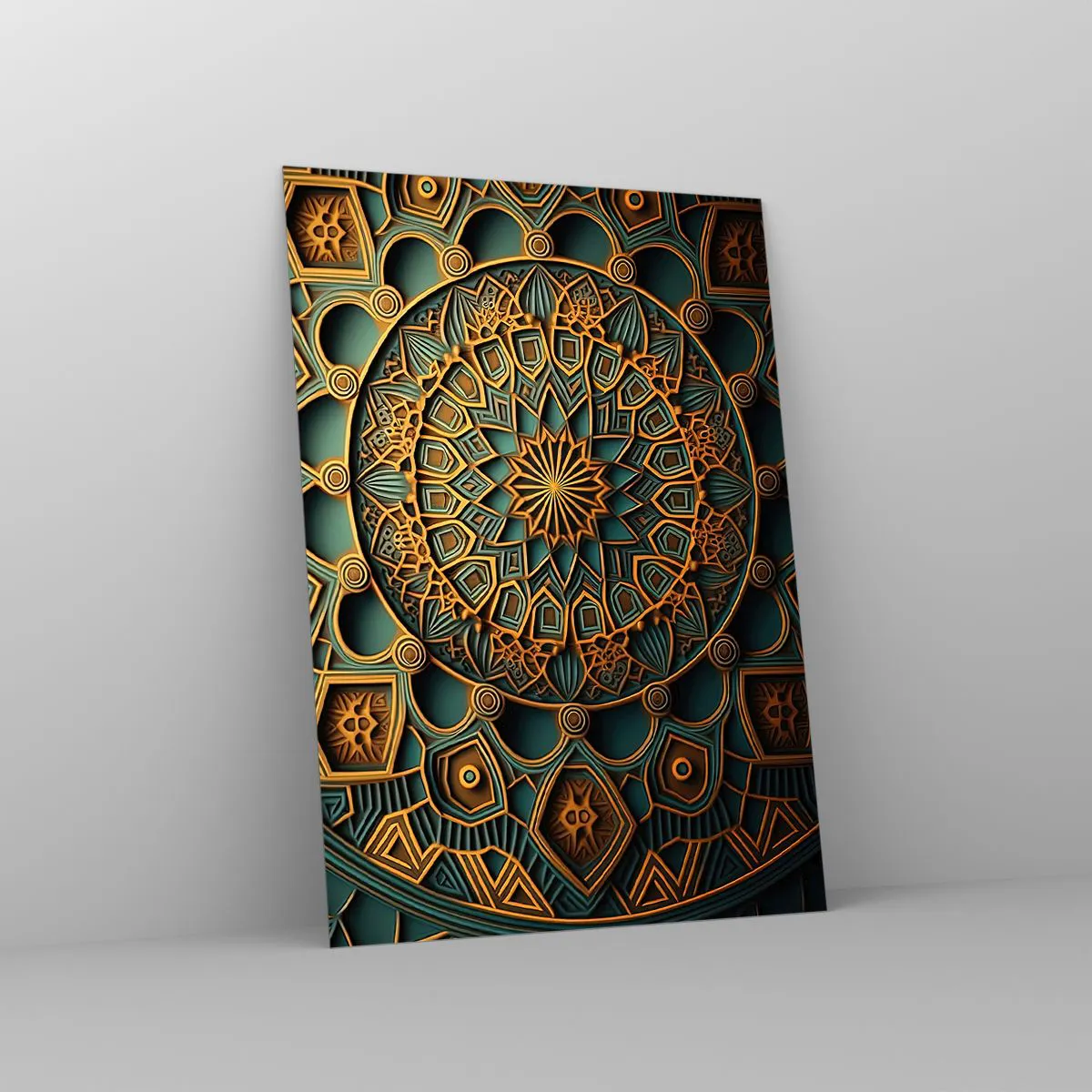 Quadro em vidro - Em uma atmosfera árabe - 50x70 cm