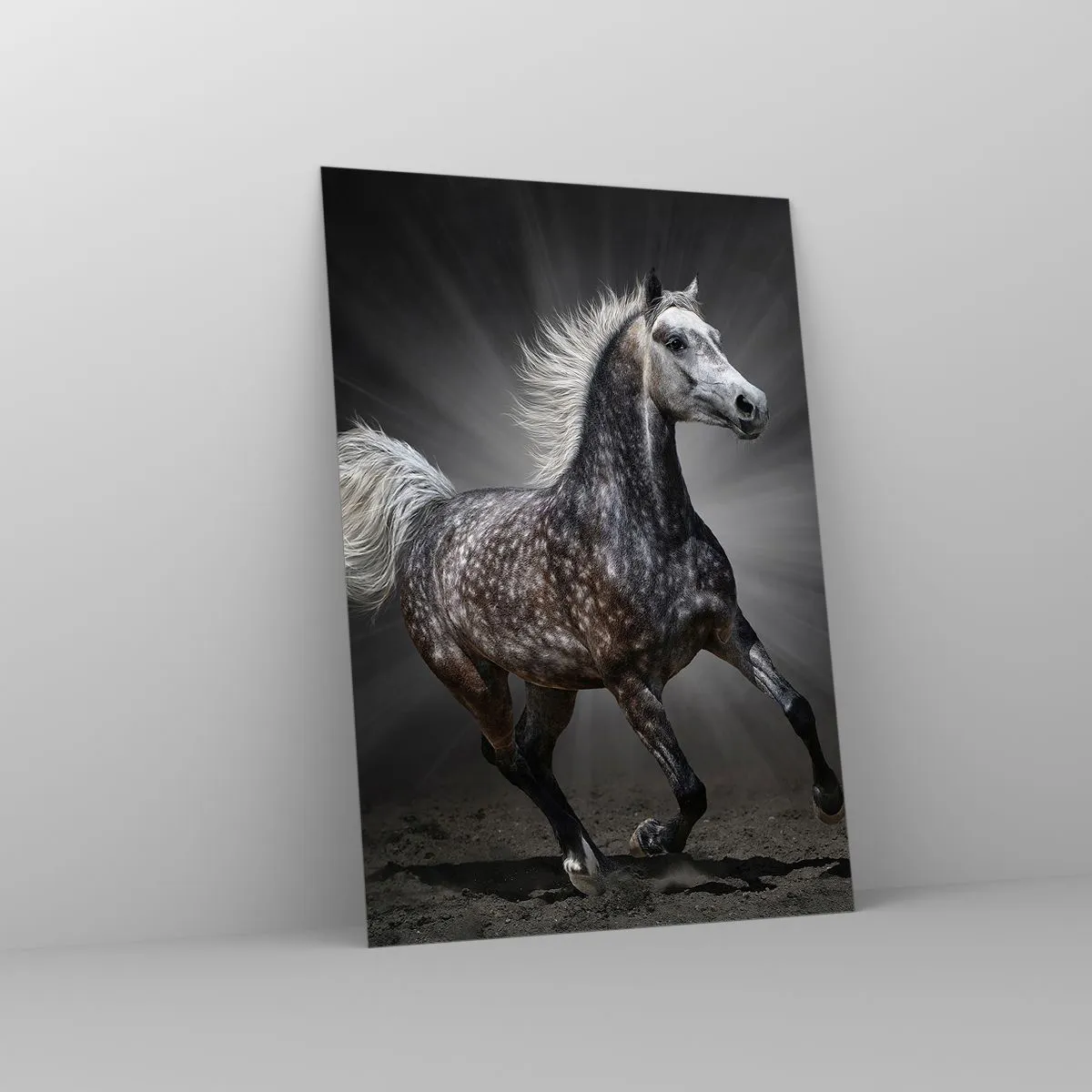 Glass picture - Grey Is Beautiful - 70x100 cm