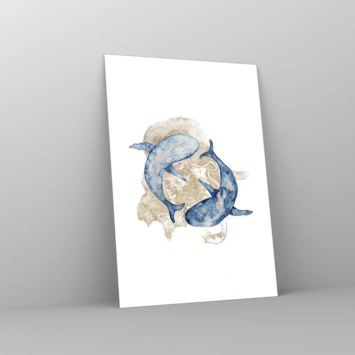 Tablou pe sticlă - Prietenie sau iubire? - 70x100 cm