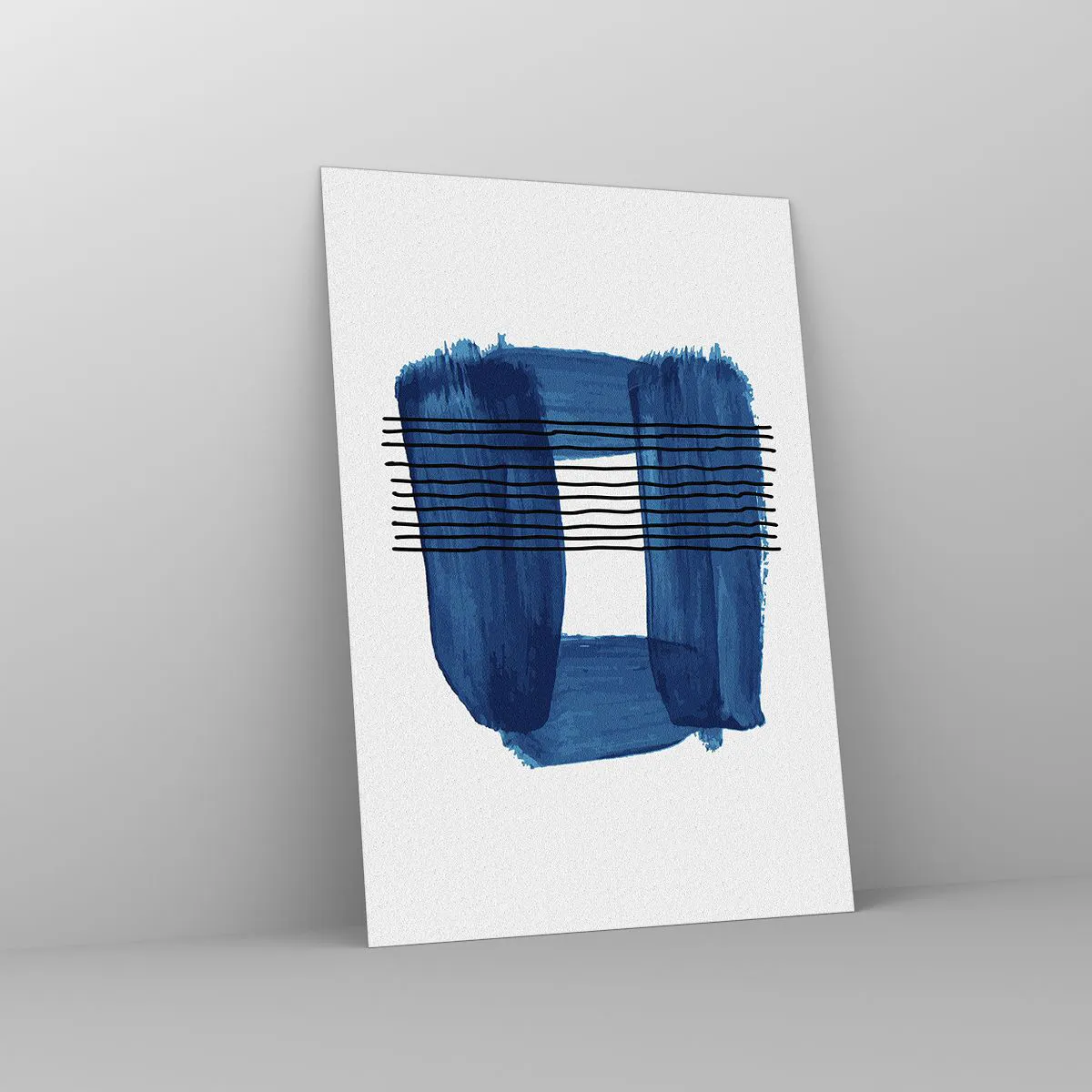 Üveg kép - Kékes-fekete - 70x100 cm