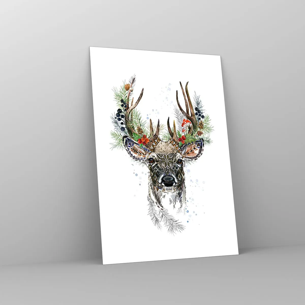 Glastavla - Bild på glas - I högtidskläder - 70x100 cm