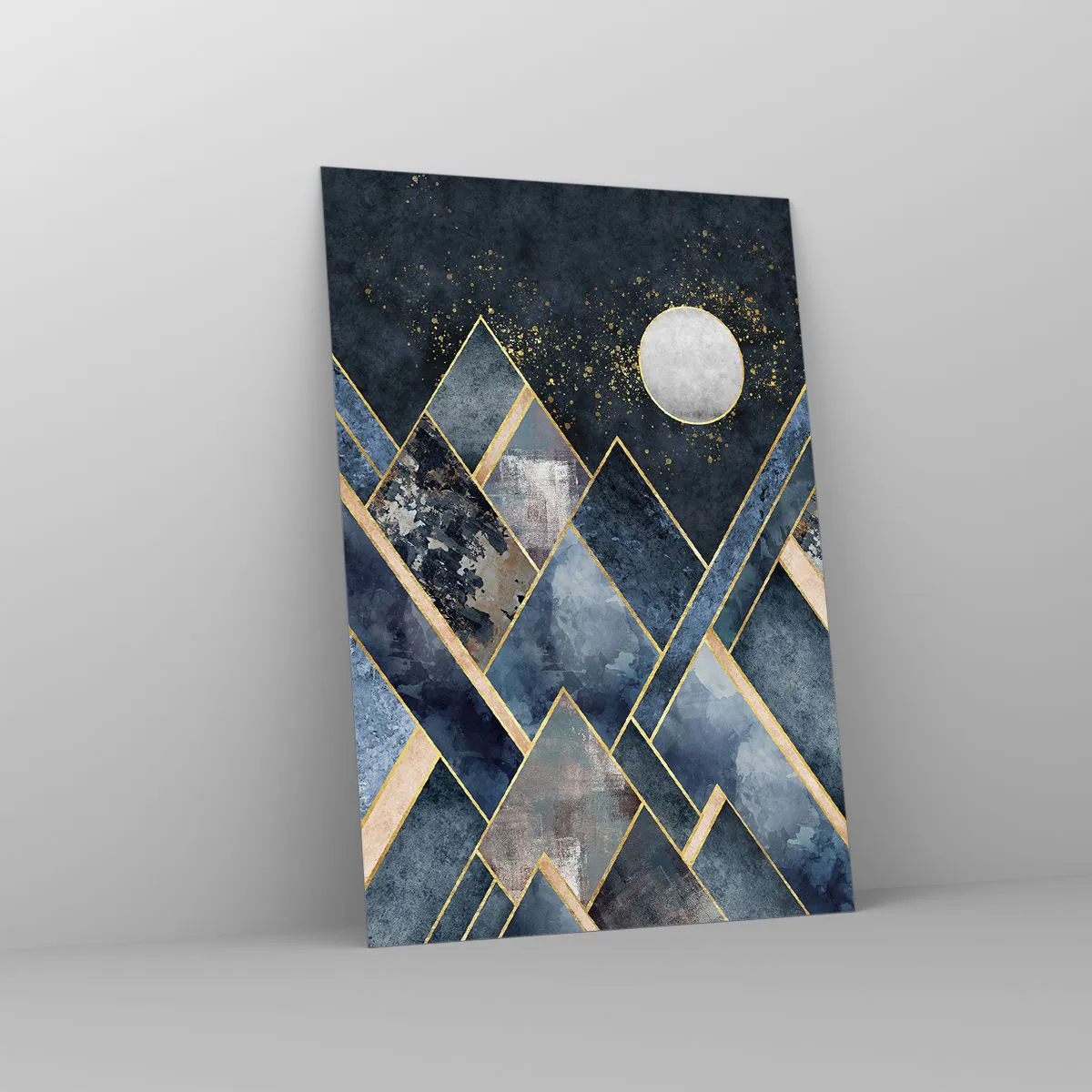 Tablou pe sticlă - Peisaj geometric - 70x100 cm