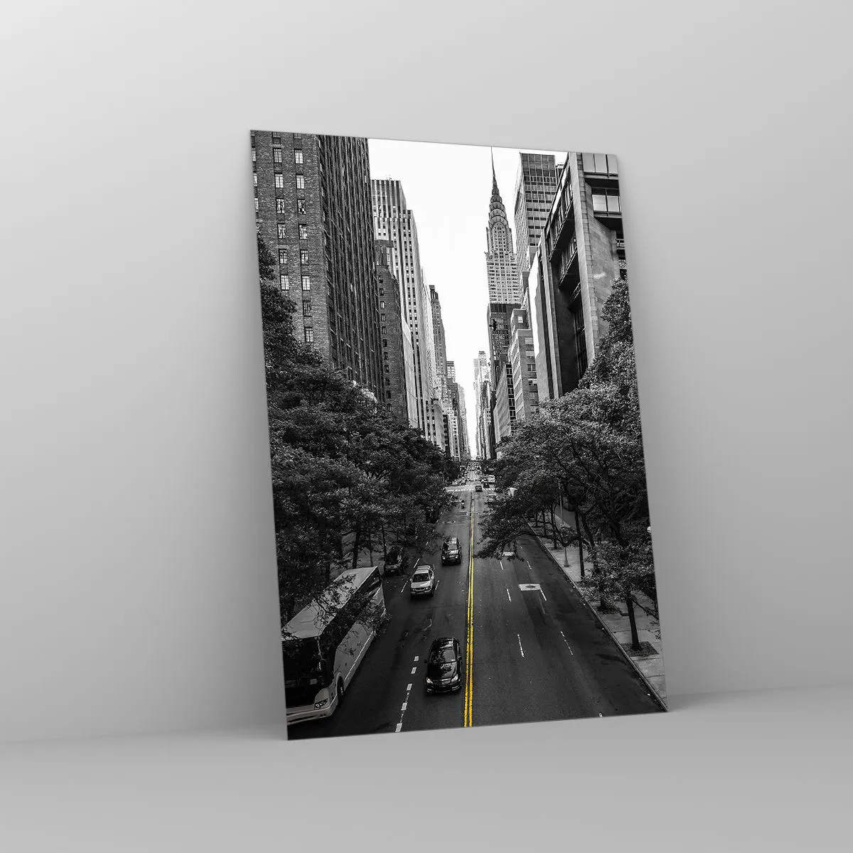 Obraz na skle - Newyorské ráno - 70x100 cm