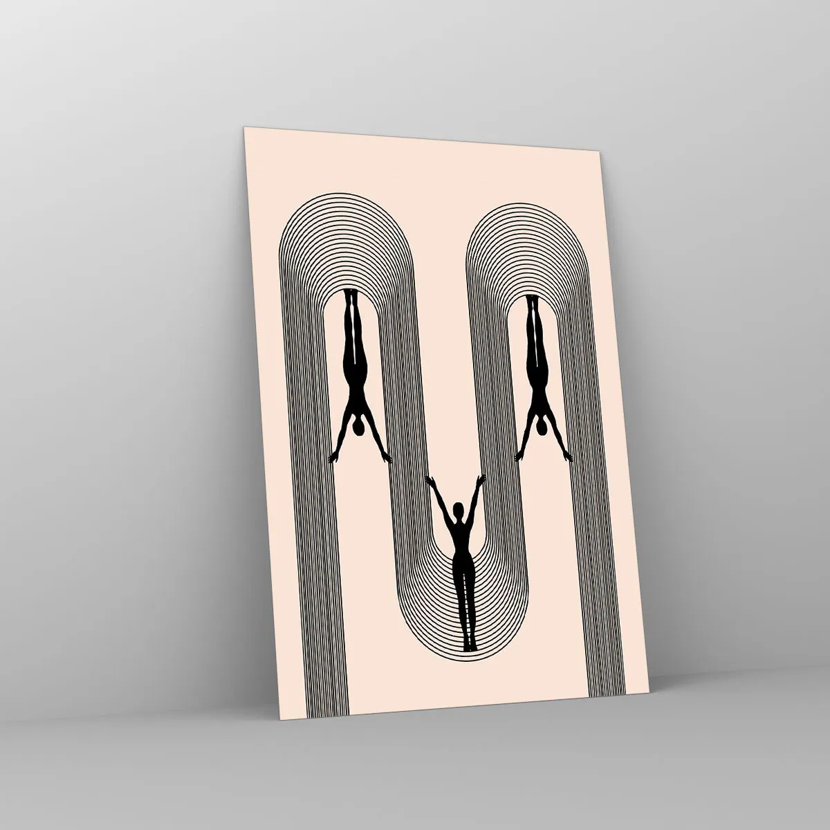 Glass picture - Upside Down - 70x100 cm