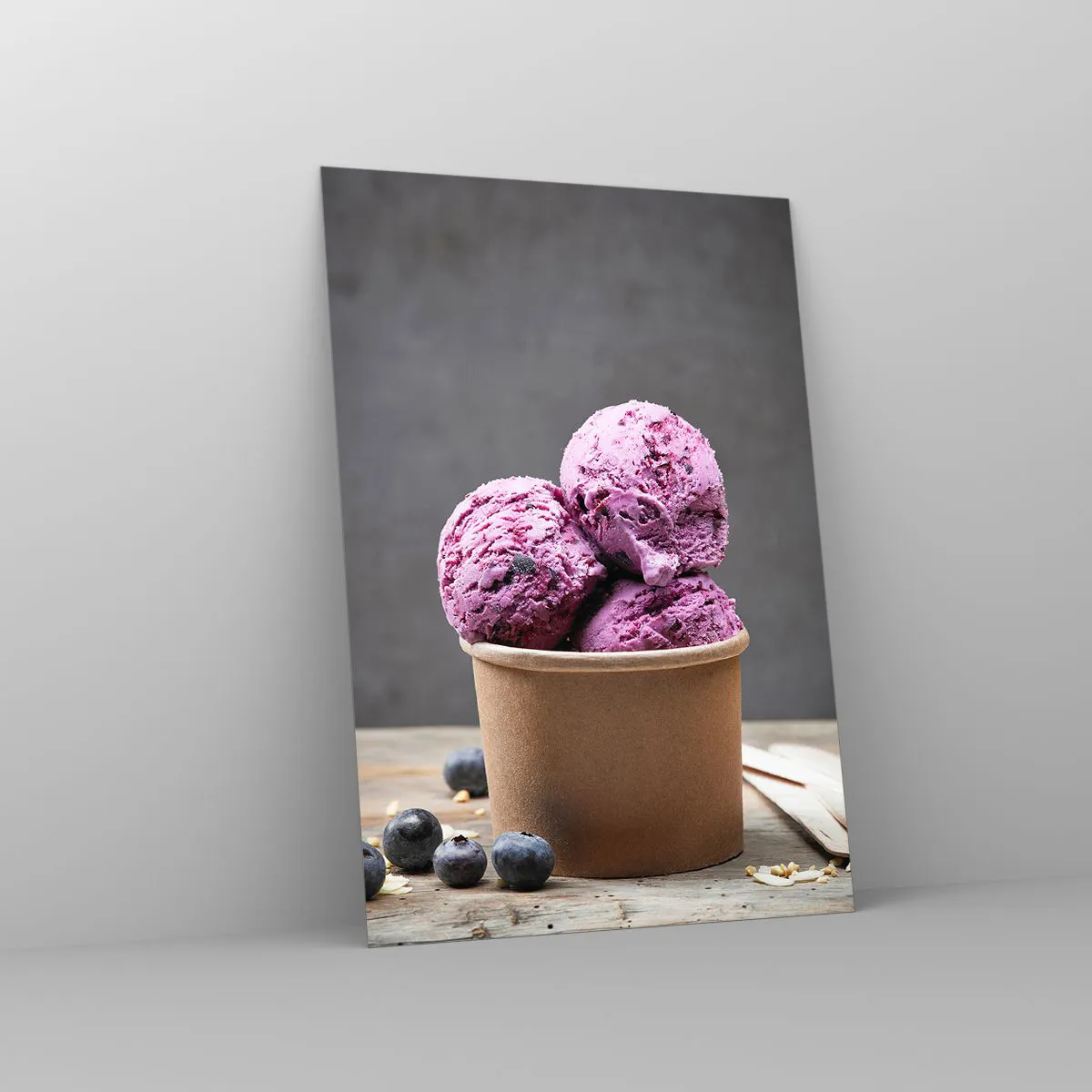 Glasbild - Bild auf glas - Süße und Kälte - 70x100 cm