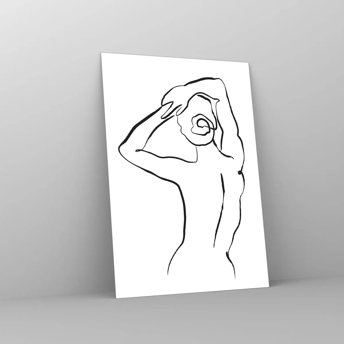 Billede på glas - Handling om morgenen - 70x100 cm