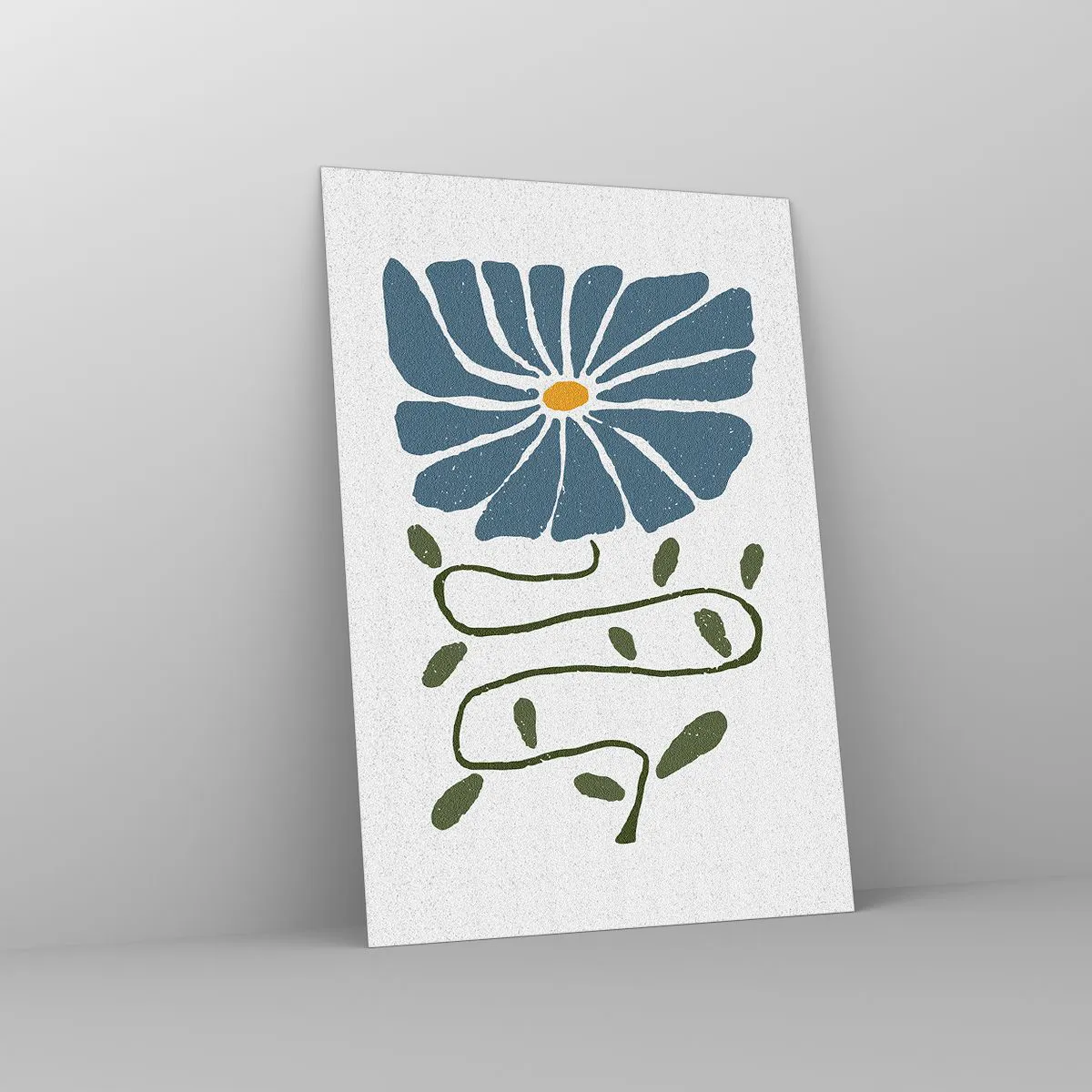 Impression sur verre - Image sur verre - Une branche à une fleur - 70x100 cm