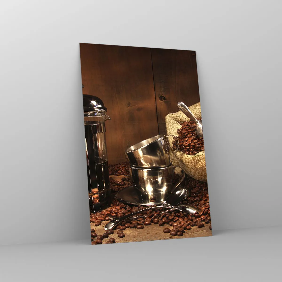 Obraz na skle - Kouzlo kávy - aroma a chuť - 80x120 cm