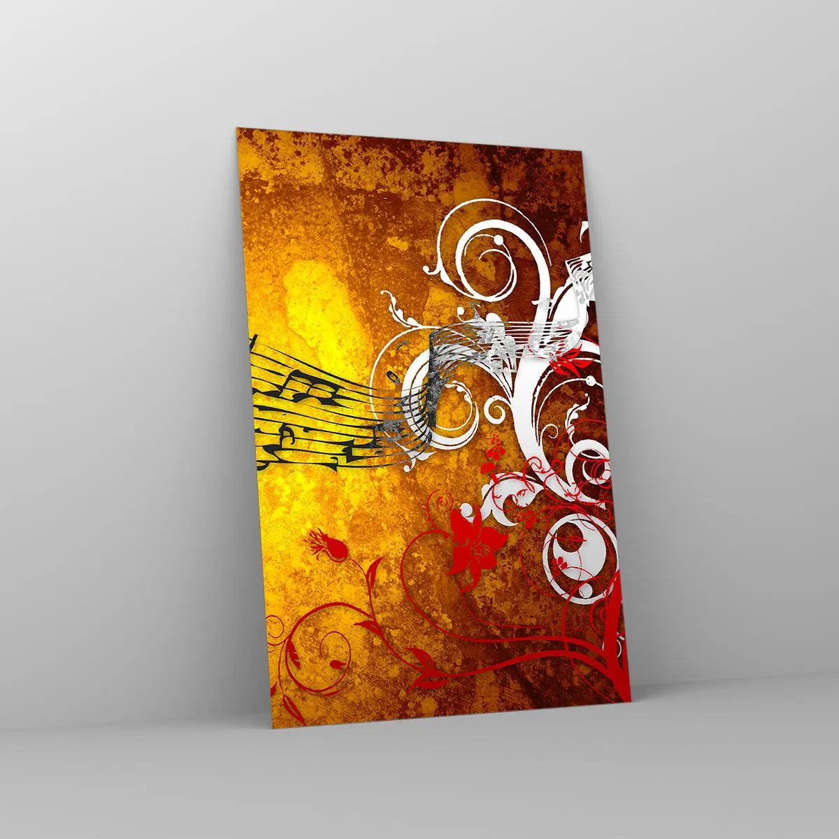 Obraz na skle - Nech znie hudba - 80x120 cm