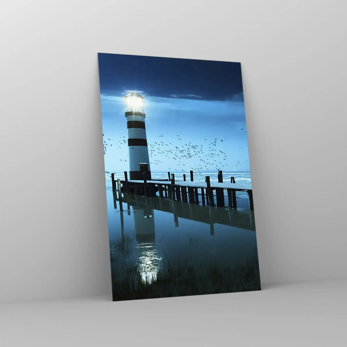 Tablou pe sticlă - Și nu ți-e frică de întuneric - 80x120 cm