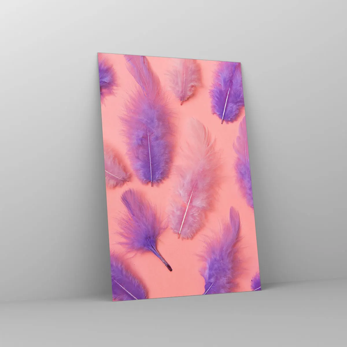 Obraz na skle - Liliový pták touhy - 80x120 cm