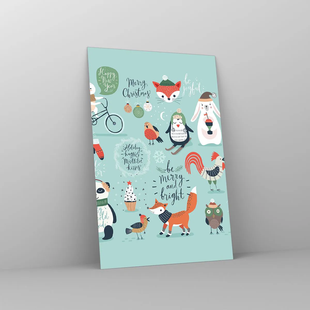 Glass picture - Let Christmas Last Forever! - 80x120 cm