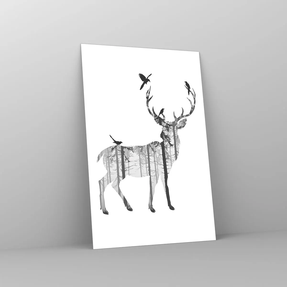 Billede på glas - Skovens gode ånd - 80x120 cm