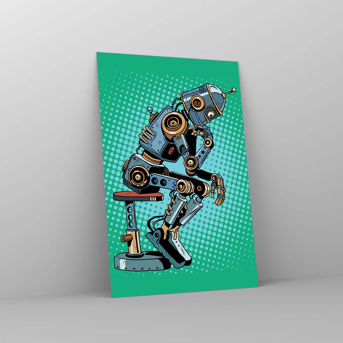 Billede på glas - Over essensen af at være - 80x120 cm