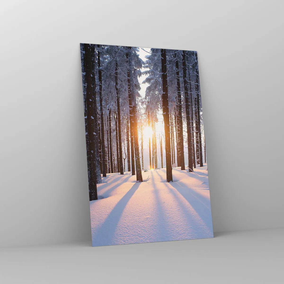 Tablou pe sticlă - În mod clar în alb și negru - 80x120 cm