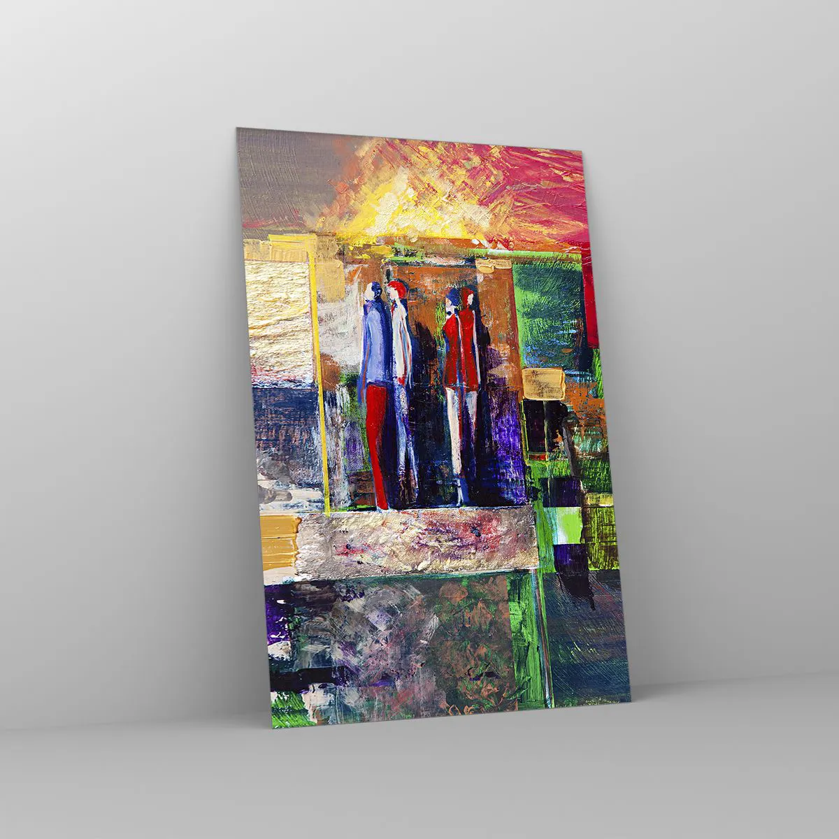 Obraz na skle - Vztahy a emoce - 80x120 cm