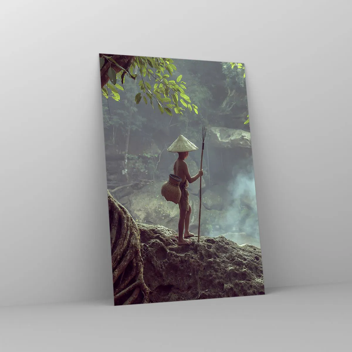 Obraz na skle - Spřátelený s přírodou - 80x120 cm