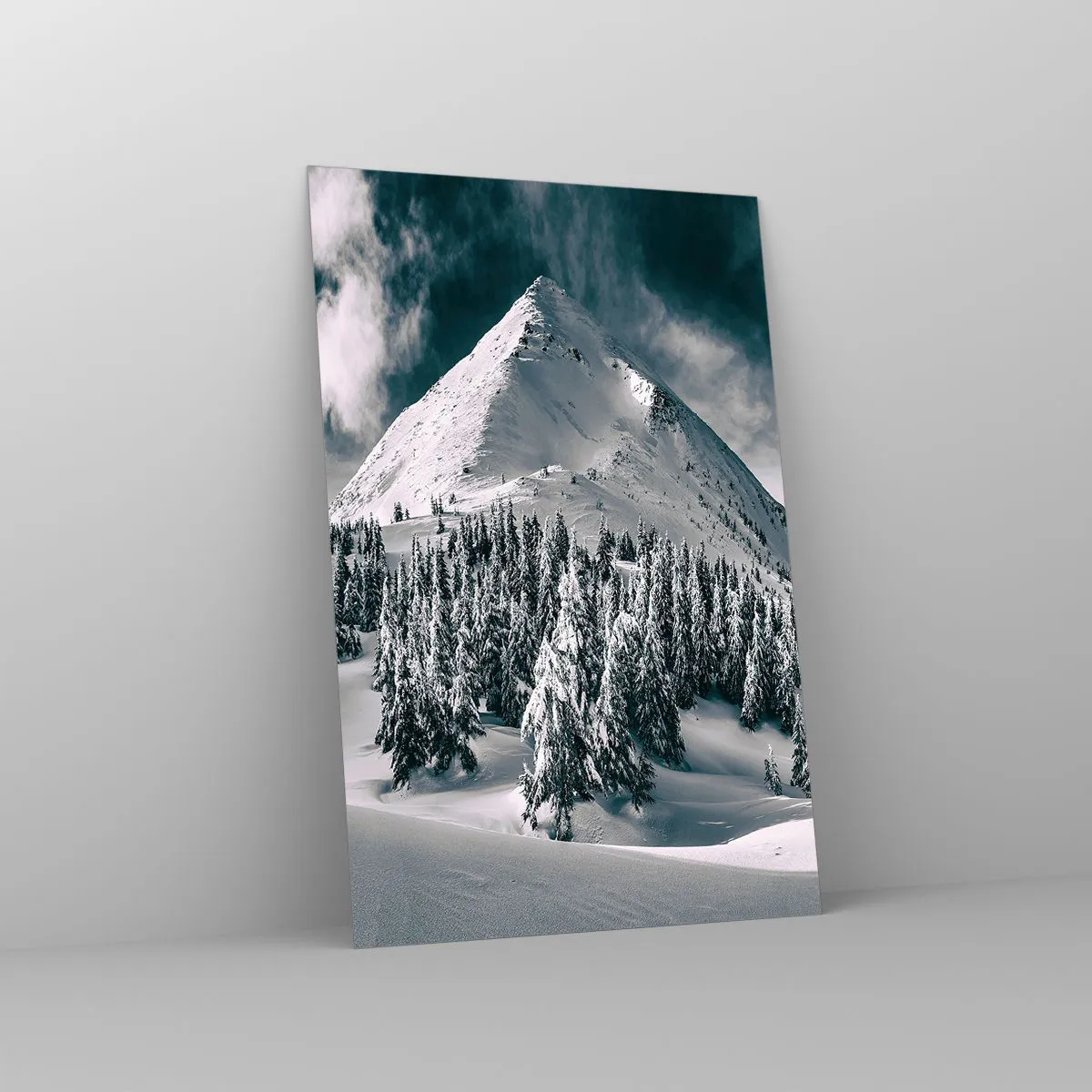 Tablou pe sticlă - Țara zăpezii și a gheții - 80x120 cm