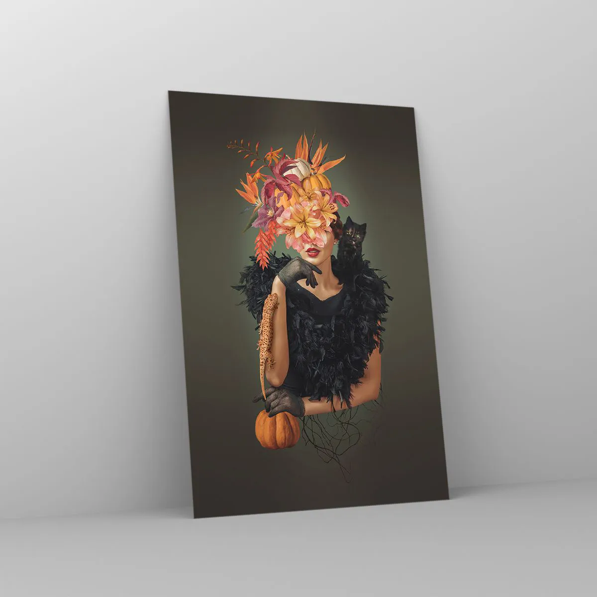 Obraz na skle - Kouzlo čarodějnice - 80x120 cm