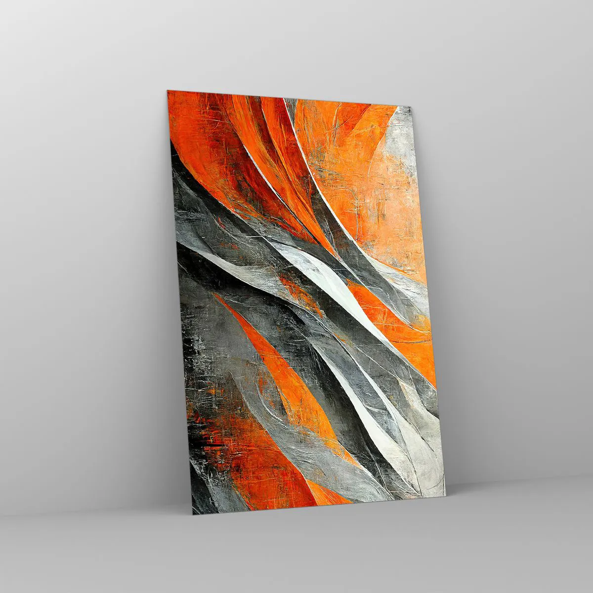 Glastavla - Bild på glas - Värme och kyla - 80x120 cm