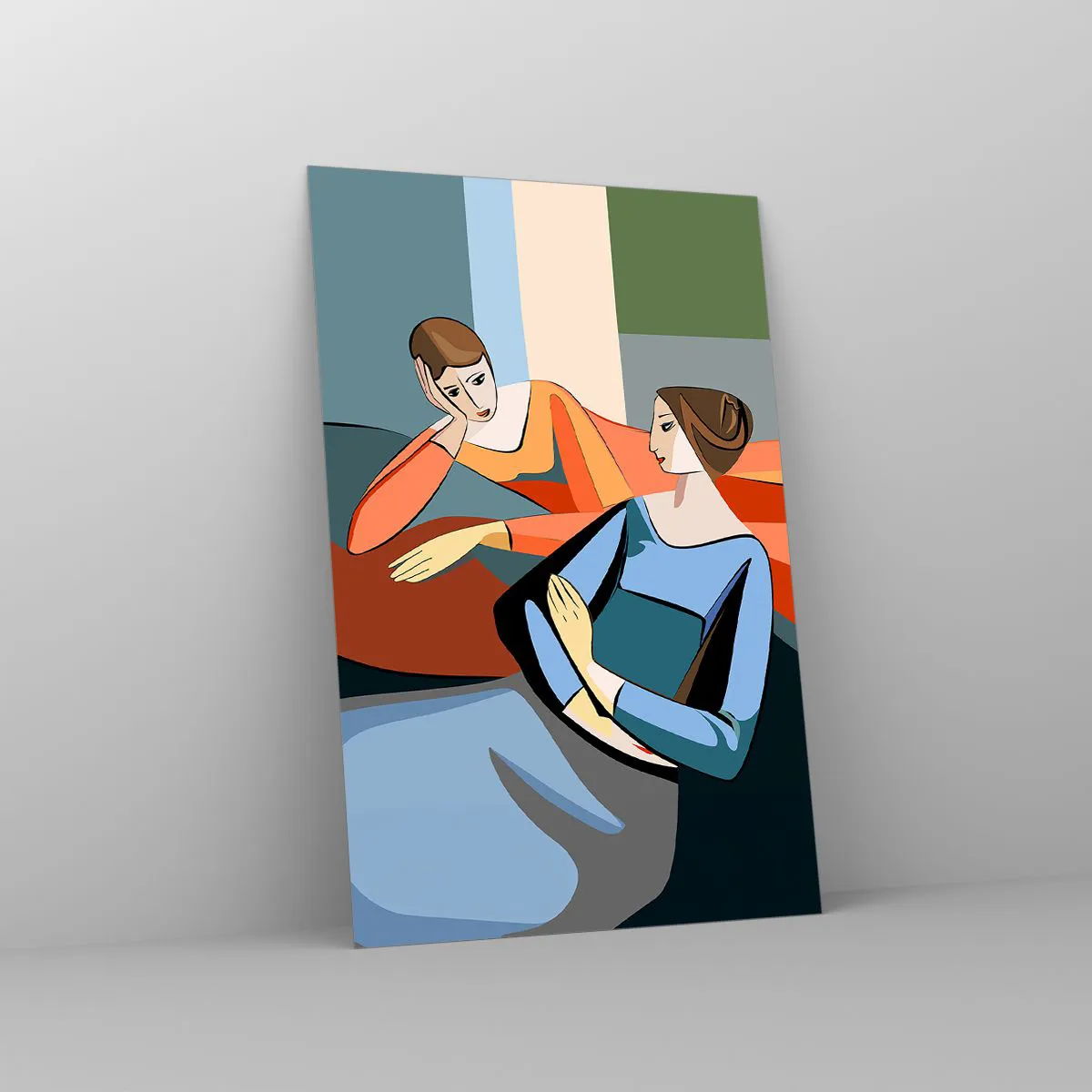 Glass picture - Time for Confession - 80x120 cm