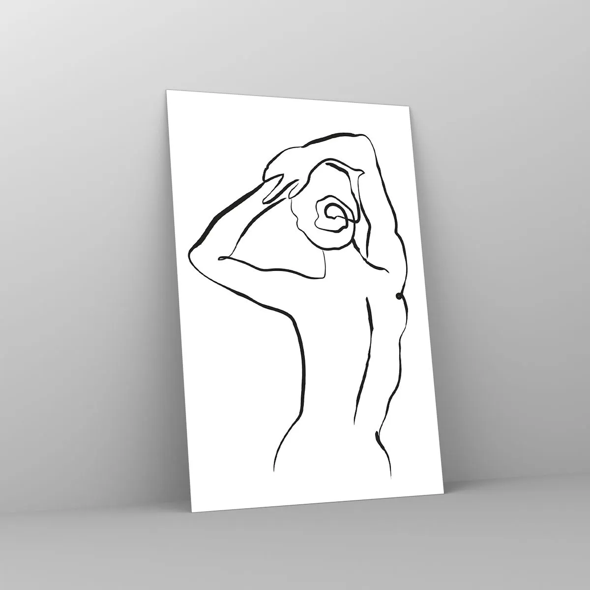 Glass picture - Nude in the Morning - 80x120 cm