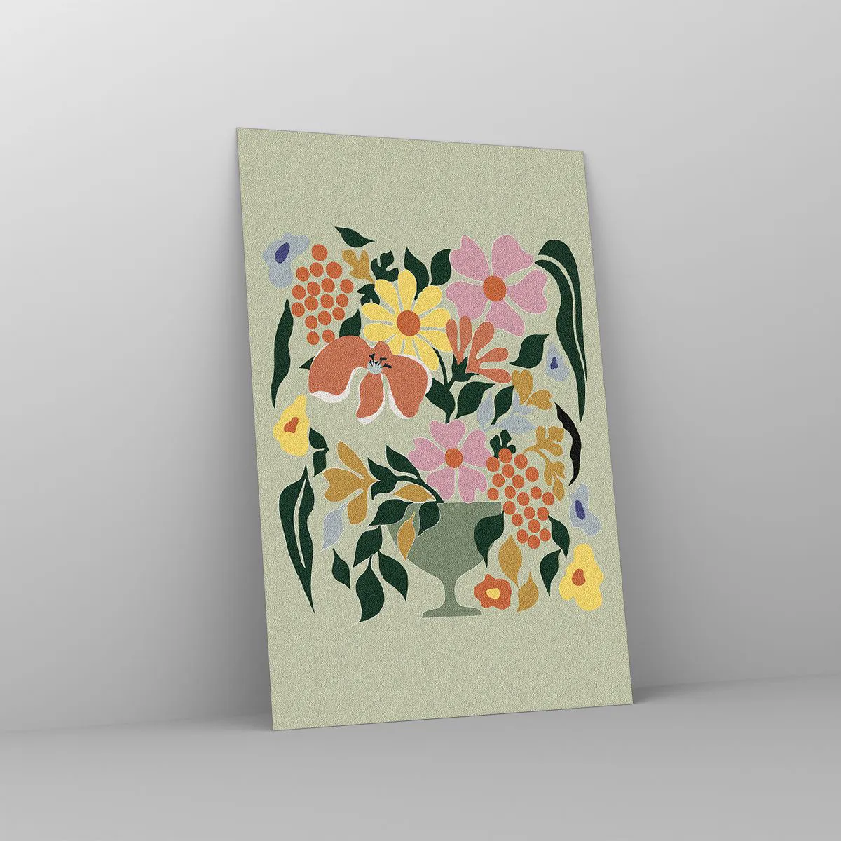 Impression sur verre - Image sur verre - Un bouquet plein de vie - 80x120 cm