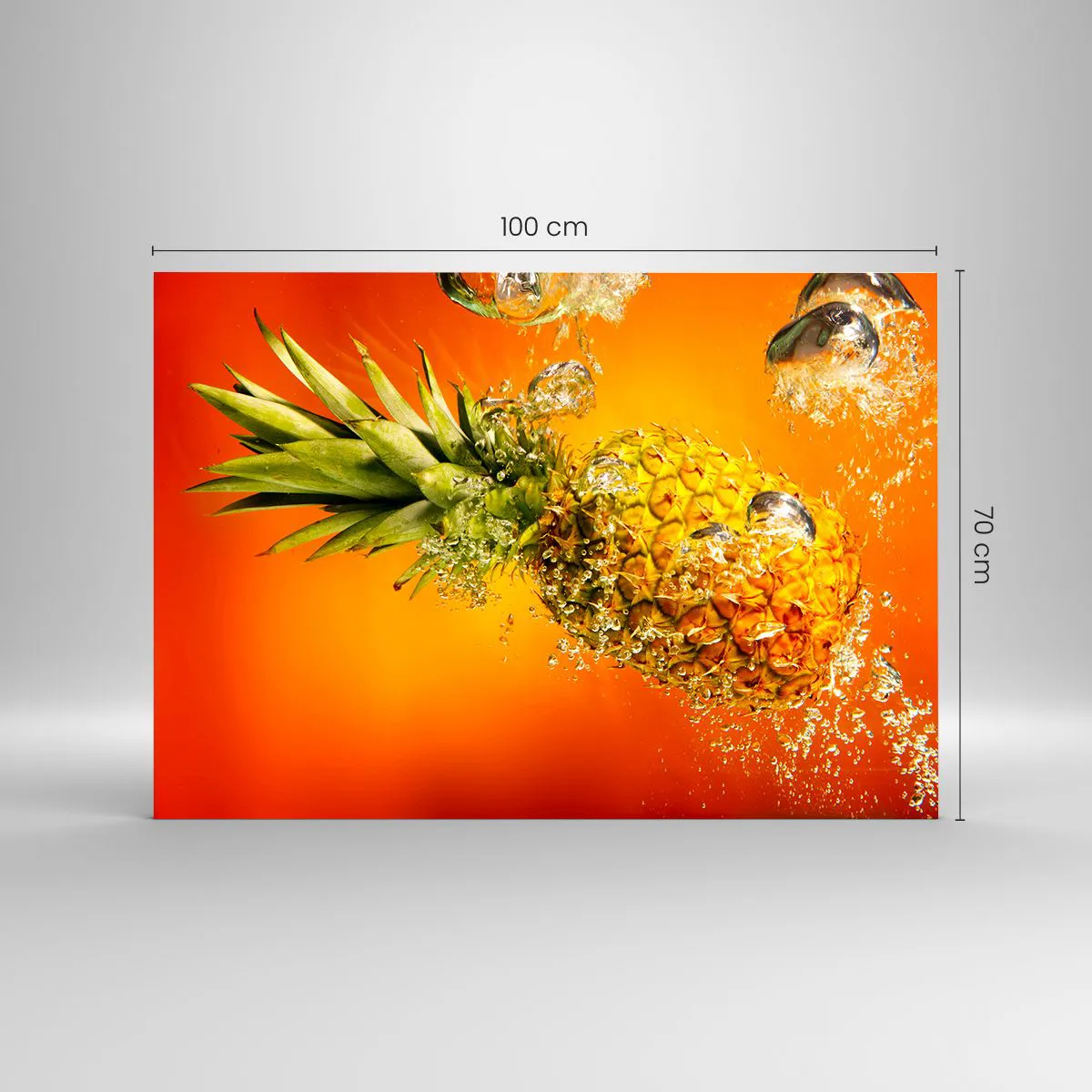 Glass picture - Tropical Juicy Freshness - 100x70 cm