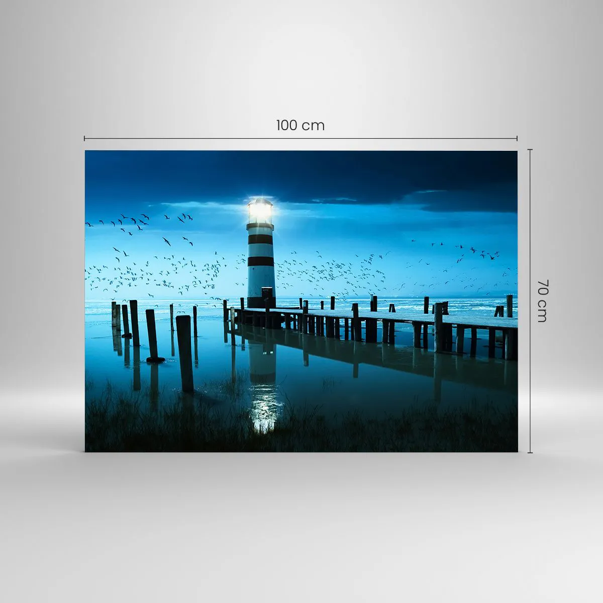 Billede på glas - Og du er ikke bange for mørket - 100x70 cm