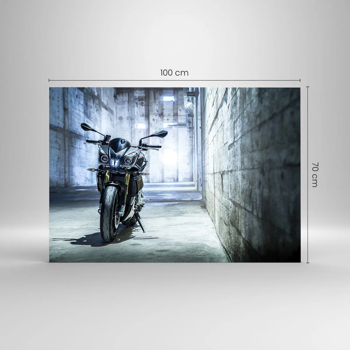 Glass picture - Before the Engine Starts - 100x70 cm