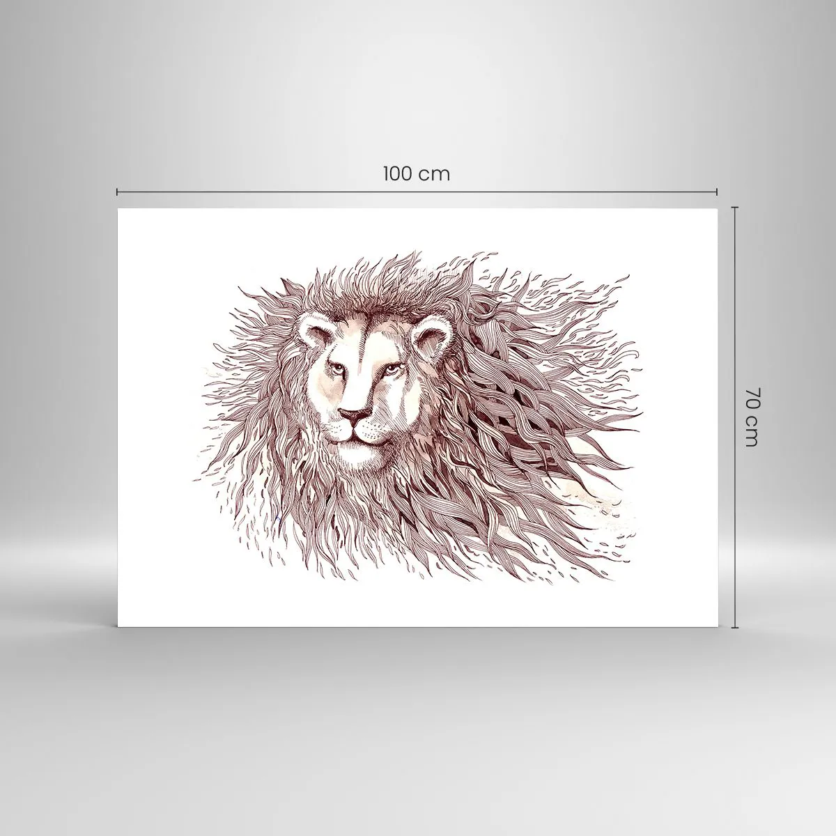 Quadro em vidro - Senhor das Chamas - 100x70 cm