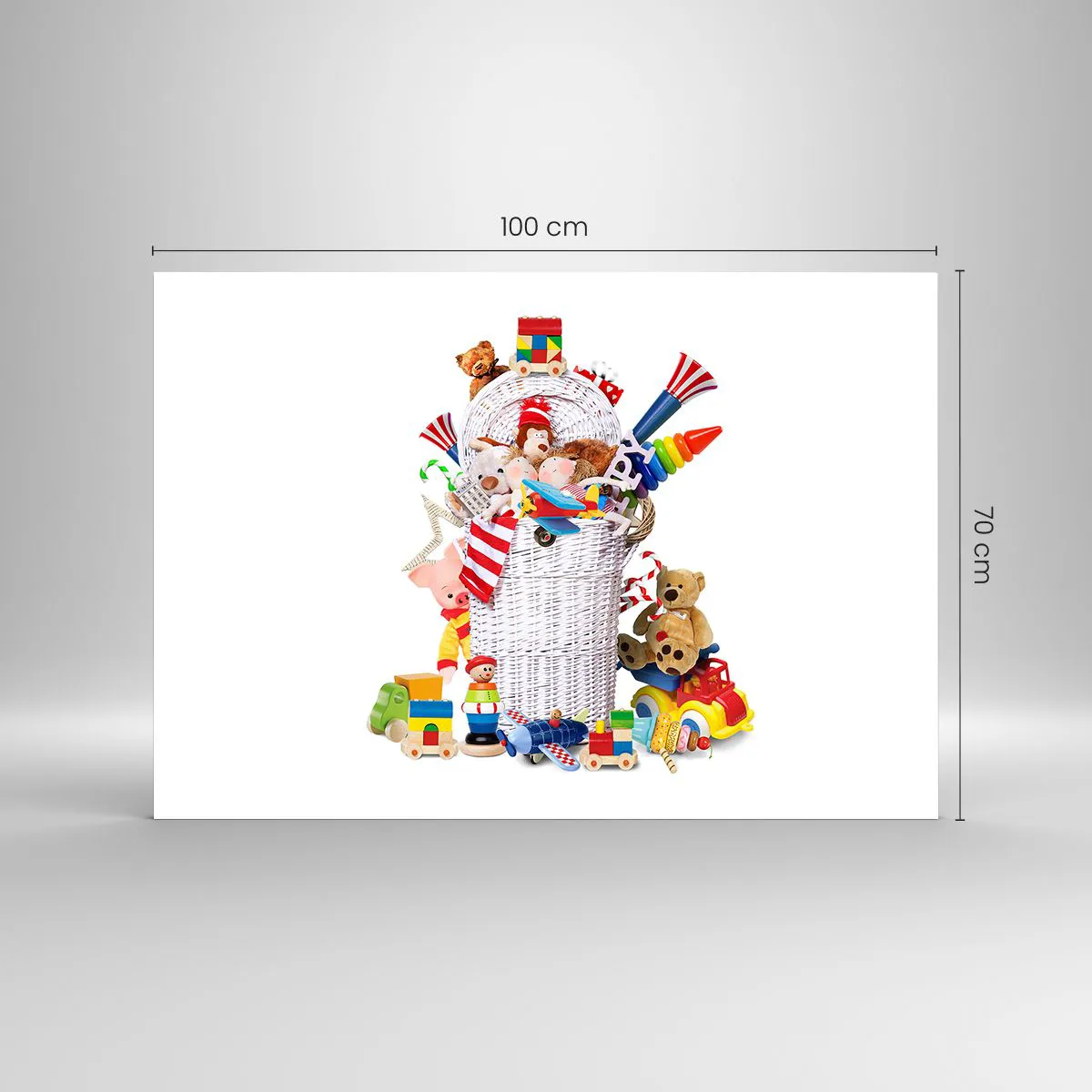 Obraz na skle - Poklady dieťatka - 100x70 cm